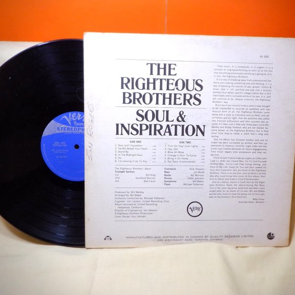 The RIGHTEOUS BROTHERS ~ Soul & Inspiration - Picture 2 of 2
